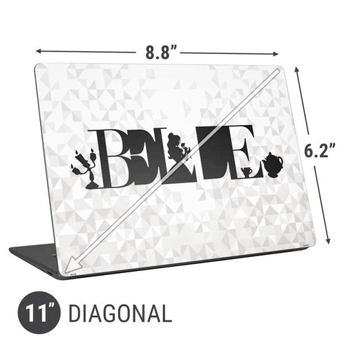 Disney Princess Belle Chromatic Universal Laptop 11in (8.8 x 6.2in) Skin